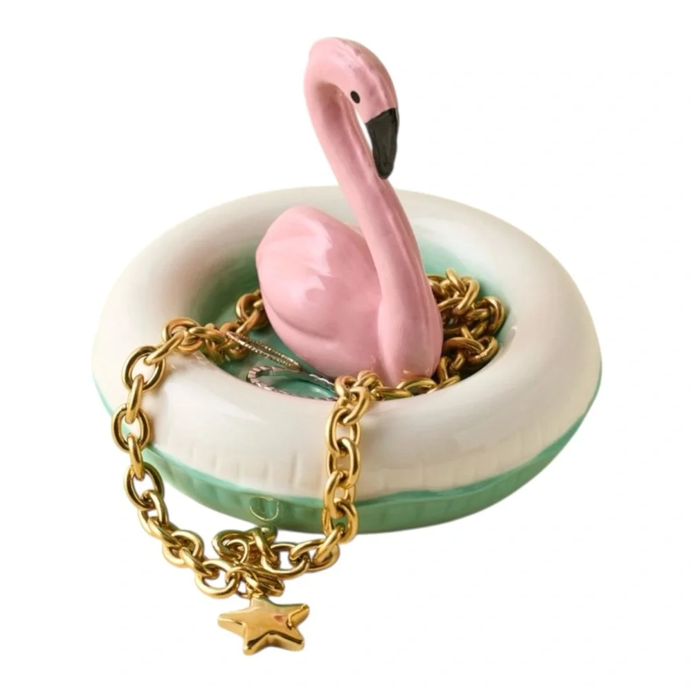 UO Flamingo Ceramic Jewelry Dish